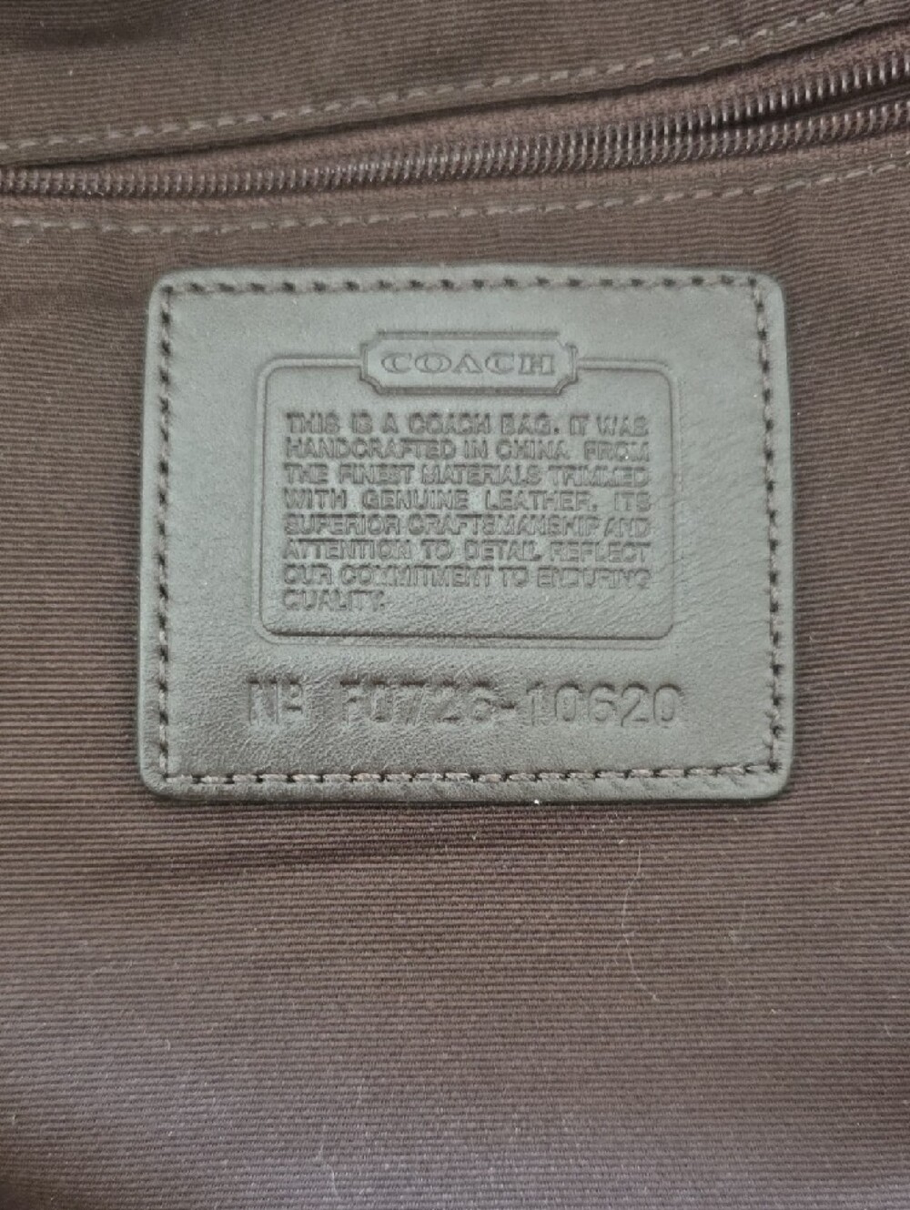 Coach Brown Signature Canvas Shoulder Bag with Gold-Tone Hardware - Picture 2 of 14